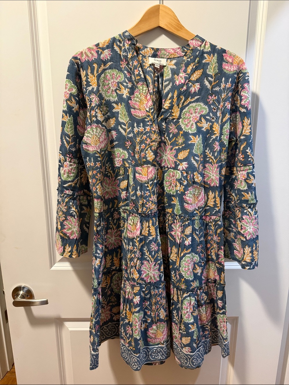 Gingy The Fennerton Collection Cotton Floral Tiered Ruffle
Dress - XXS (fit a S)